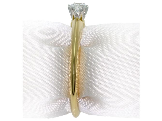 Autre Marque Tiffany & Co. Solitär-Diamantring in Gelbgold - Ansicht 3
