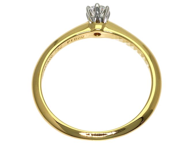 Autre Marque Tiffany & Co. Solitär-Diamantring in Gelbgold - Ansicht 4