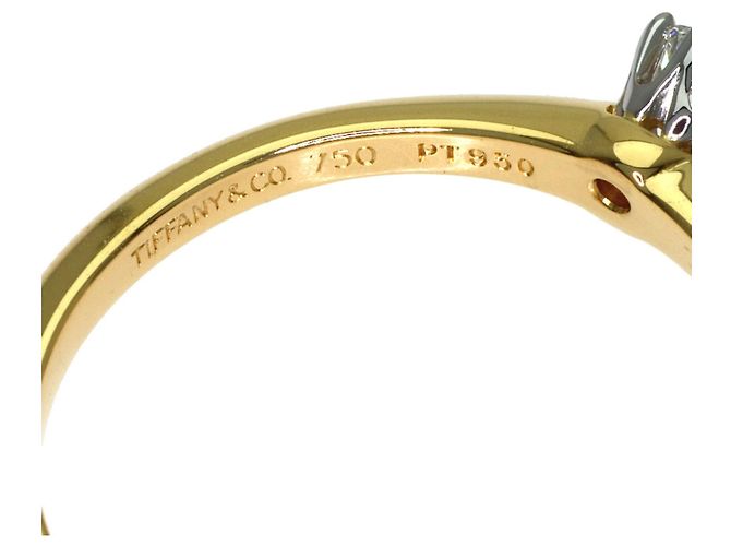 Autre Marque Tiffany & Co. Solitär-Diamantring in Gelbgold - Ansicht 5
