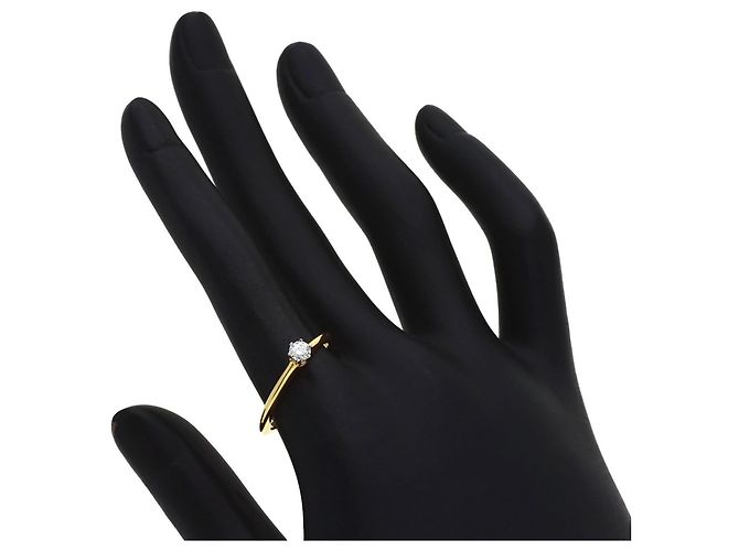 Autre Marque Tiffany & Co. Solitär-Diamantring in Gelbgold - Ansicht 7