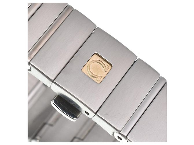 Omega Constellation Quartz aus Edelstahl mit Diamantmarkierungen und Perlmutt 28 - Ansicht 7