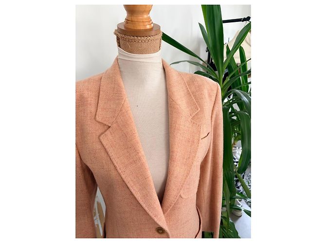 Max Mara Blazer de lana virgen rosa pálido - vista 2