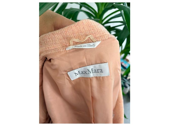 Max Mara Blazer de lana virgen rosa pálido - vista 4