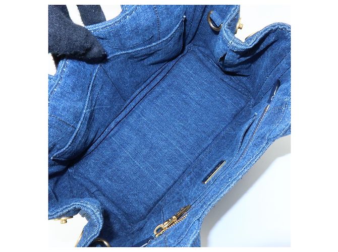 Prada Canapa Convertible Denim Medium - Ansicht 6