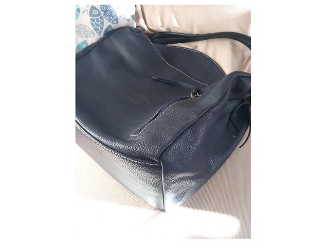 Borsa a spalla Tod's in pelle blu - vista 11
