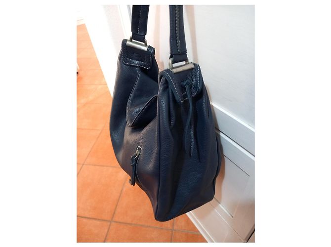 Borsa a spalla Tod's in pelle blu - vista 5