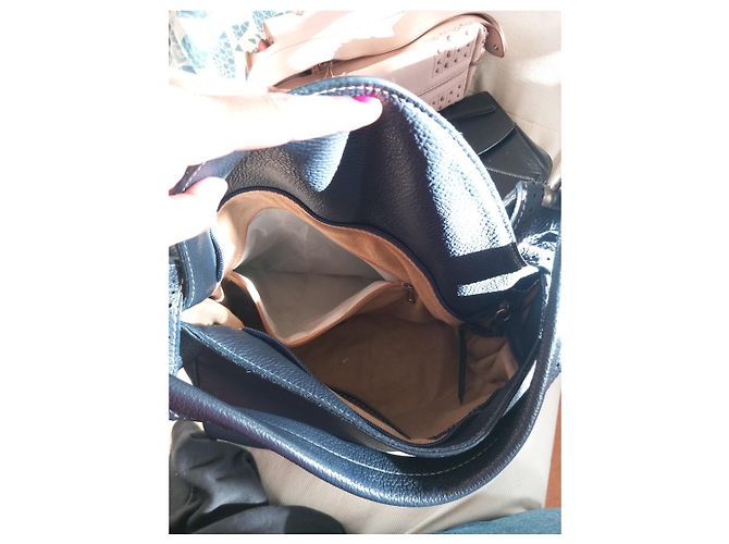 Borsa a spalla Tod's in pelle blu - vista 7