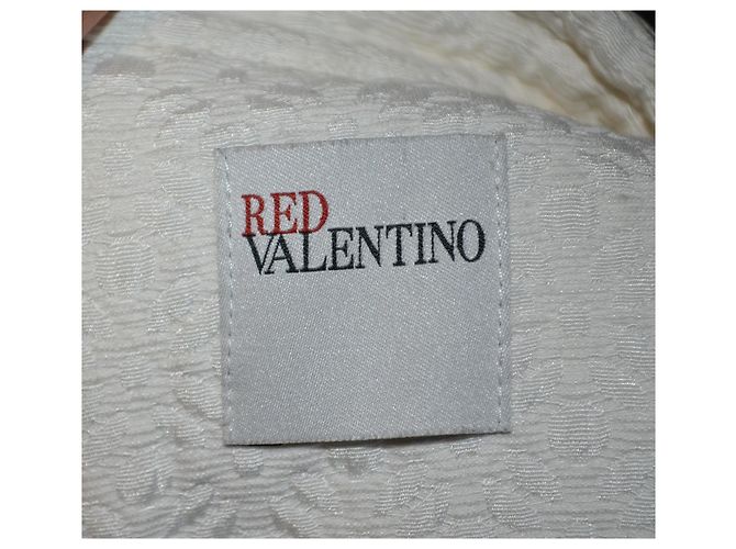 Red Valentino Seidenkleid Weiß - Ansicht 6