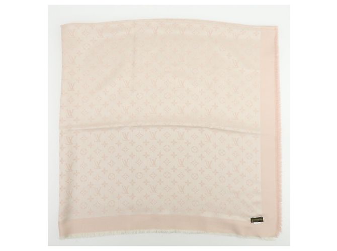 Sciarpa Sciarpa in Lana e Seta Monogram Louis Vuitton Rosa Chiaro - vista 10