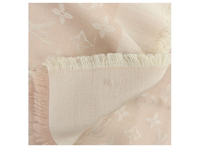 Sciarpa Sciarpa in Lana e Seta Monogram Louis Vuitton Rosa Chiaro - vista 11