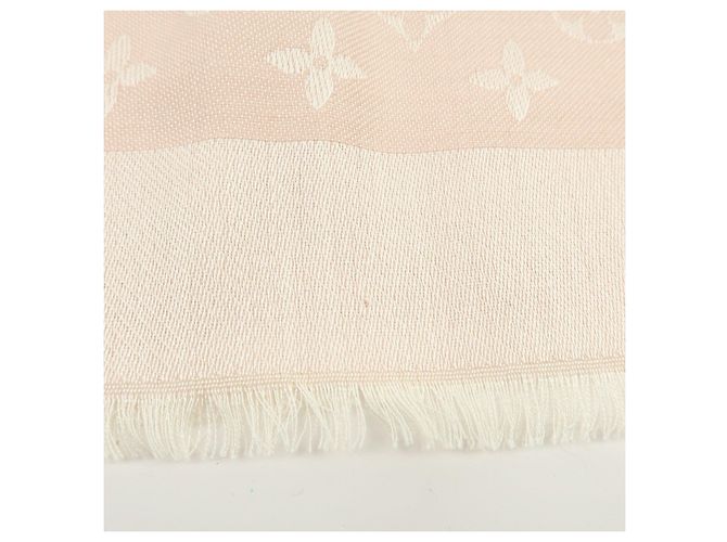 Sciarpa Sciarpa in Lana e Seta Monogram Louis Vuitton Rosa Chiaro - vista 12