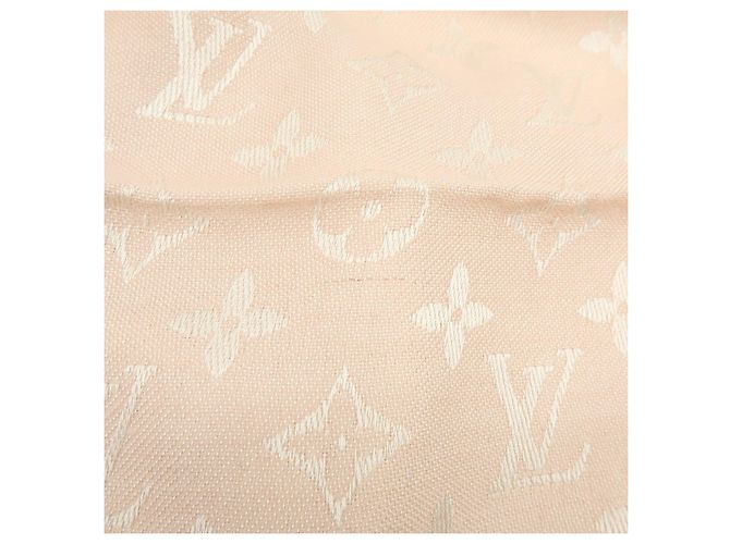 Sciarpa Sciarpa in Lana e Seta Monogram Louis Vuitton Rosa Chiaro - vista 14