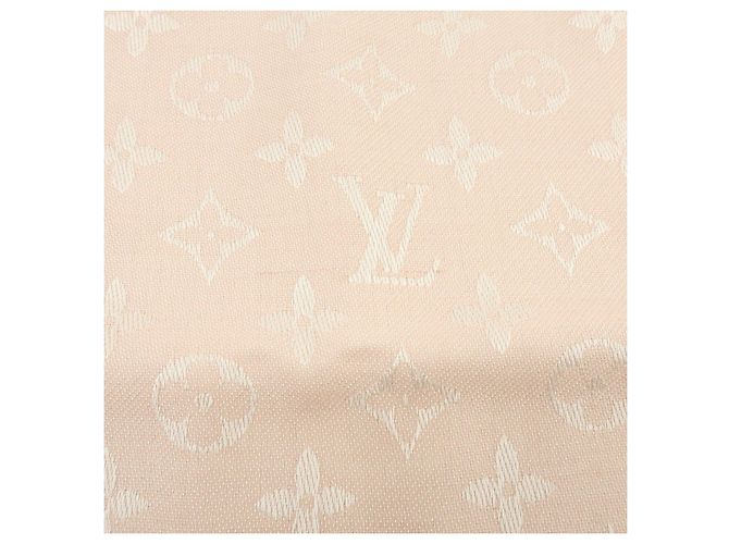 Sciarpa Sciarpa in Lana e Seta Monogram Louis Vuitton Rosa Chiaro - vista 16