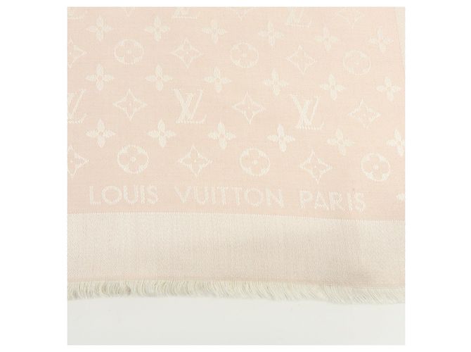 Sciarpa Sciarpa in Lana e Seta Monogram Louis Vuitton Rosa Chiaro - vista 19