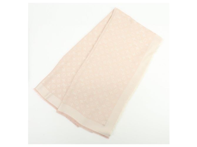Sciarpa Sciarpa in Lana e Seta Monogram Louis Vuitton Rosa Chiaro - vista 2