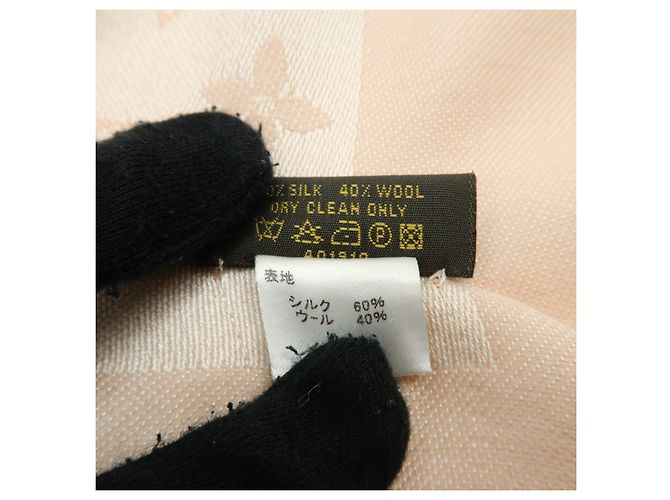 Sciarpa Sciarpa in Lana e Seta Monogram Louis Vuitton Rosa Chiaro - vista 22