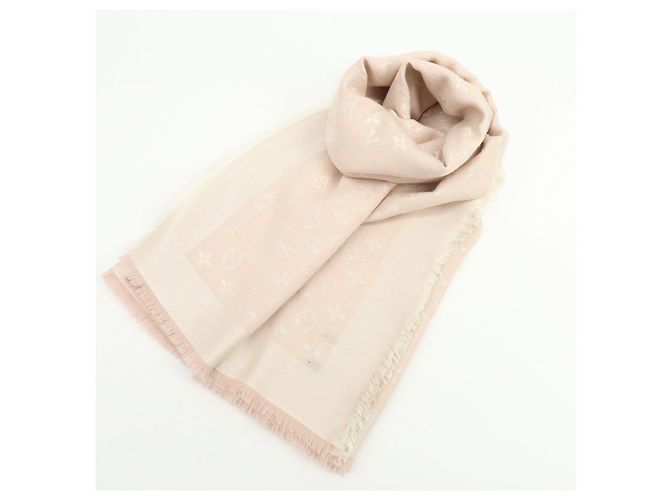 Sciarpa Sciarpa in Lana e Seta Monogram Louis Vuitton Rosa Chiaro - vista 23