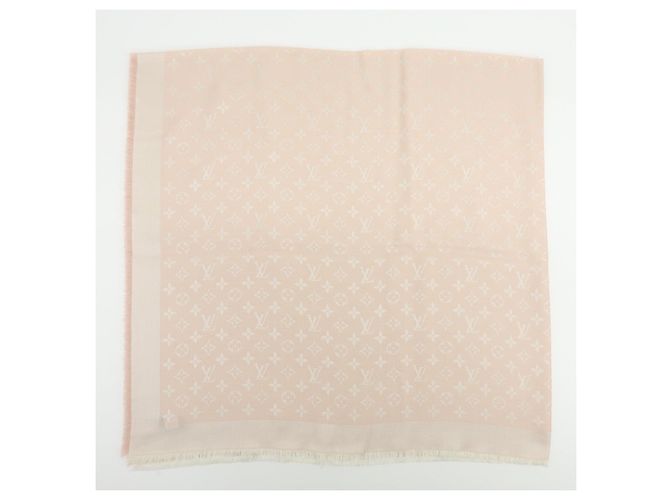 Sciarpa Sciarpa in Lana e Seta Monogram Louis Vuitton Rosa Chiaro - vista 5