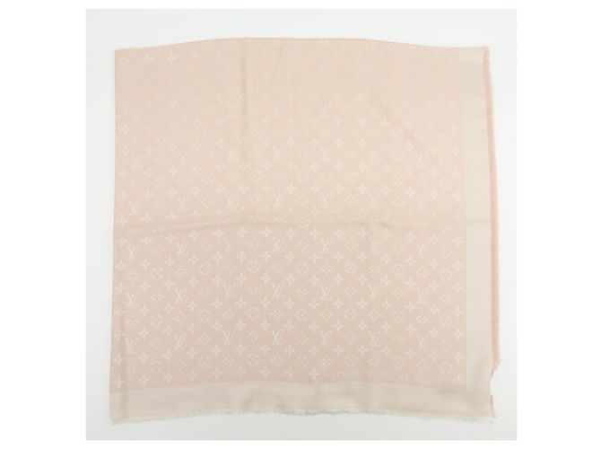 Sciarpa Sciarpa in Lana e Seta Monogram Louis Vuitton Rosa Chiaro - vista 6