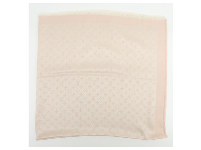 Sciarpa Sciarpa in Lana e Seta Monogram Louis Vuitton Rosa Chiaro - vista 8