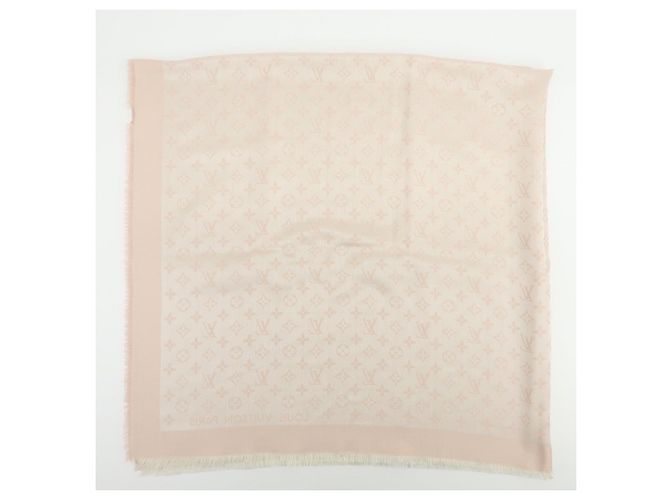 Sciarpa Sciarpa in Lana e Seta Monogram Louis Vuitton Rosa Chiaro - vista 9