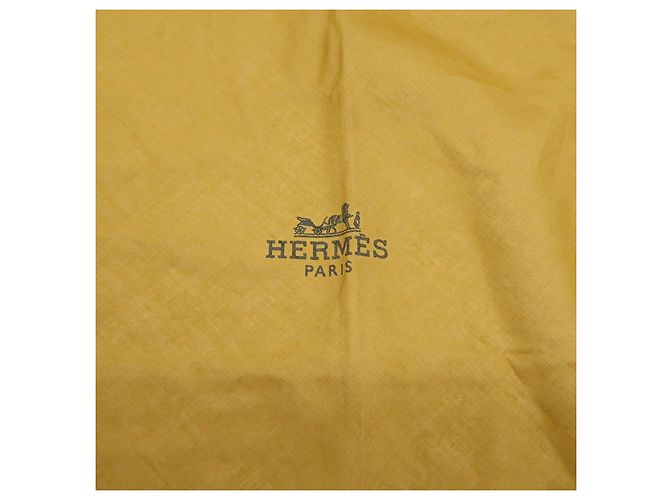Hermès HERMES Sciarpa Pointu 100% Cotone Mustard Navy White - vista 14