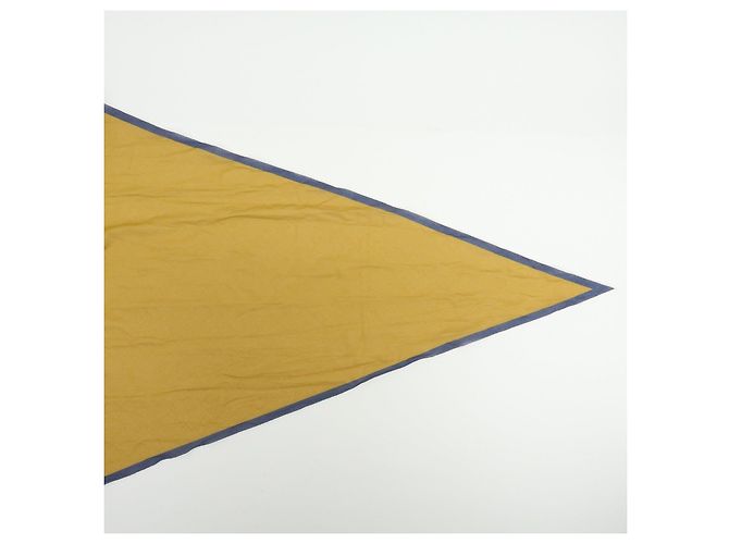 Hermès HERMES Sciarpa Pointu 100% Cotone Mustard Navy White - vista 6