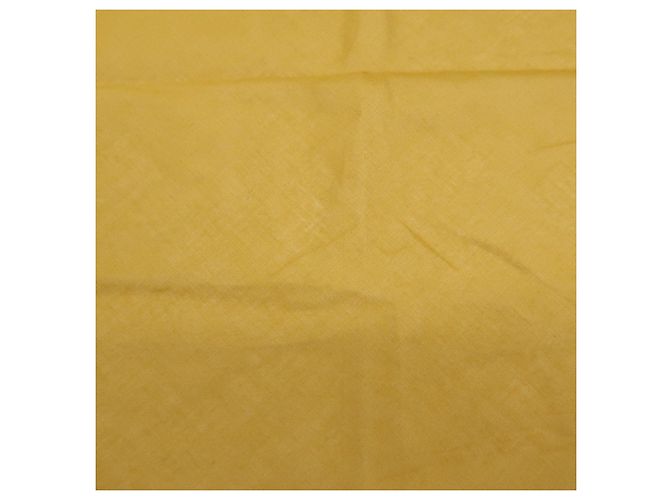 Hermès HERMES Sciarpa Pointu 100% Cotone Mustard Navy White - vista 9