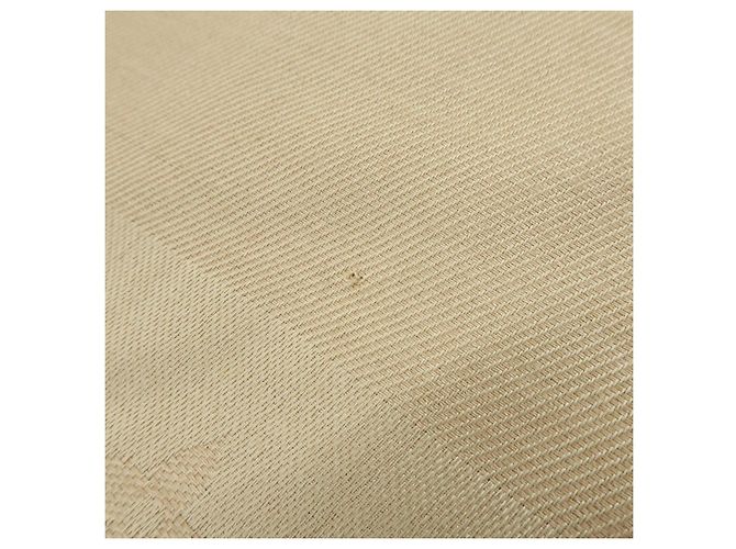 Sciarpa Scialle Louis Vuitton Monogram in lana e cashmere Champagne Gold - vista 12