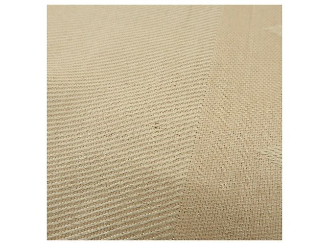 Sciarpa Scialle Louis Vuitton Monogram in lana e cashmere Champagne Gold - vista 13