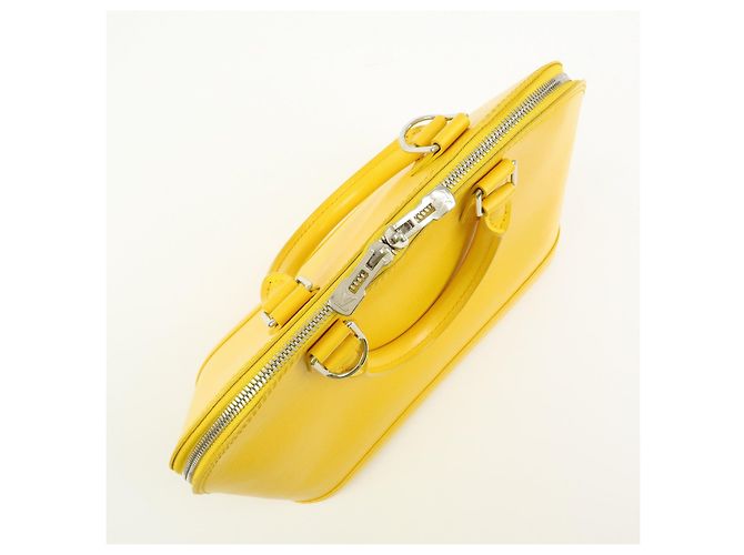 Borsa a mano Louis Vuitton Epi Alma PM in pelle Mimosa M40951 - vista 16