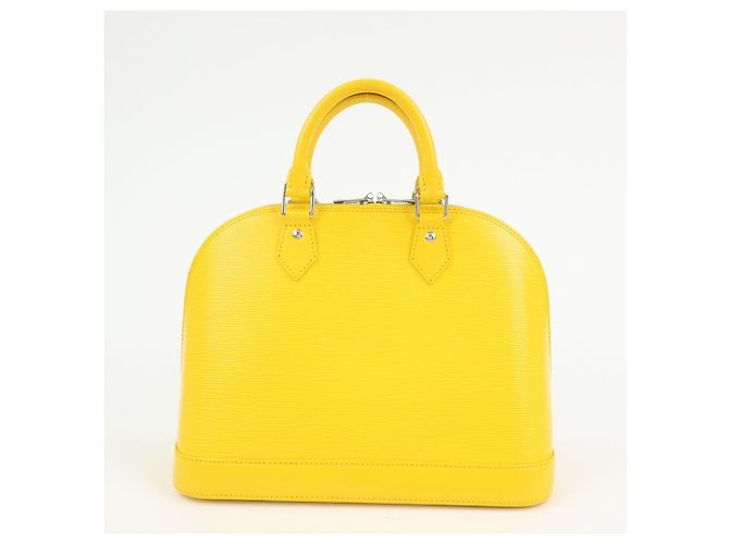 Borsa a mano Louis Vuitton Epi Alma PM in pelle Mimosa M40951 - vista 2