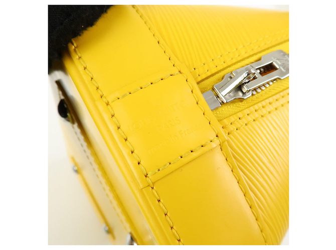 Borsa a mano Louis Vuitton Epi Alma PM in pelle Mimosa M40951 - vista 20