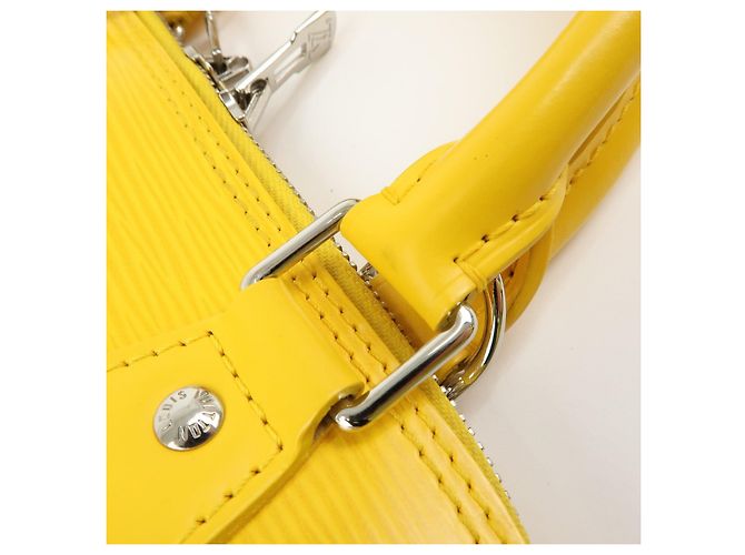 Borsa a mano Louis Vuitton Epi Alma PM in pelle Mimosa M40951 - vista 7