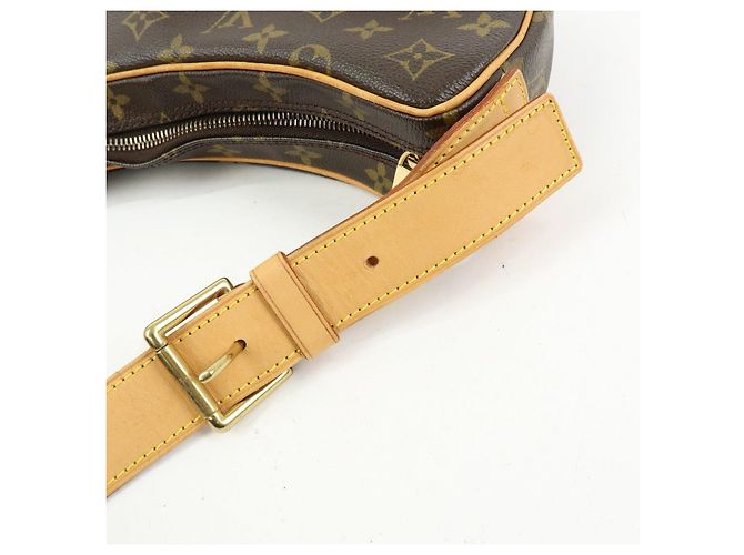 Borsa a spalla e borsa a mano Louis Vuitton Monogram Croissant MM Marrone M51512 - vista 10