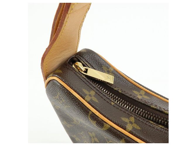 Borsa a spalla e borsa a mano Louis Vuitton Monogram Croissant MM Marrone M51512 - vista 19