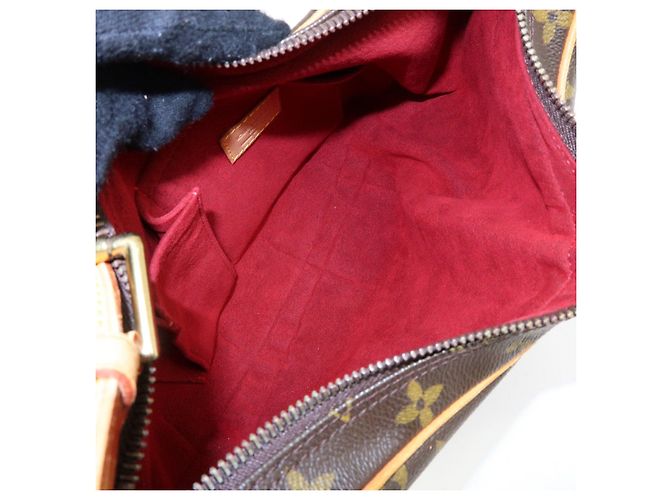 Borsa a spalla e borsa a mano Louis Vuitton Monogram Croissant MM Marrone M51512 - vista 21