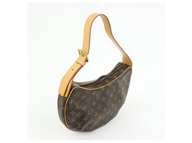 Borsa a spalla e borsa a mano Louis Vuitton Monogram Croissant MM Marrone M51512 - vista 4
