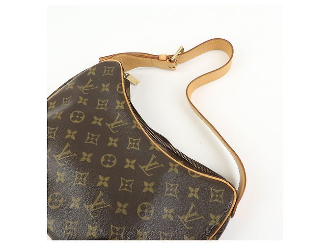 Borsa a spalla e borsa a mano Louis Vuitton Monogram Croissant MM Marrone M51512 - vista 6