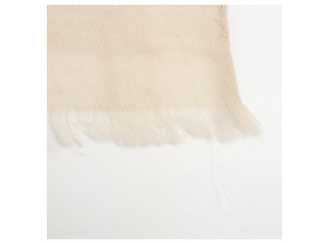 Sciarpa e stola CHANEL COCO Mark 100% Cashmere Beige Nero - vista 11