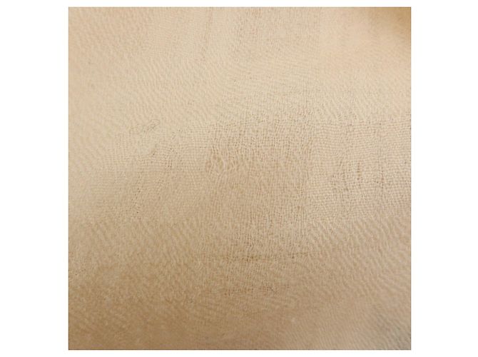 Sciarpa e stola CHANEL COCO Mark 100% Cashmere Beige Nero - vista 6