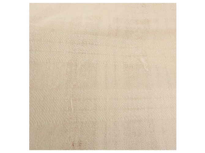 Sciarpa e stola CHANEL COCO Mark 100% Cashmere Beige Nero - vista 8