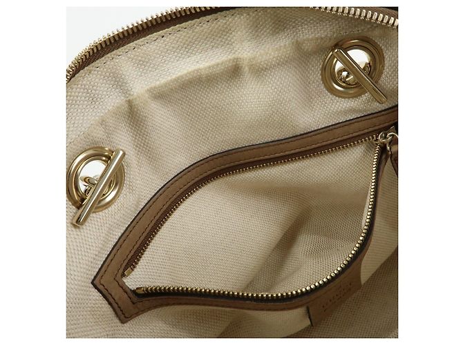 GUCCI SOHO Borsa a tracolla in pelle con catena Interlocking G Biege 308983 - vista 21