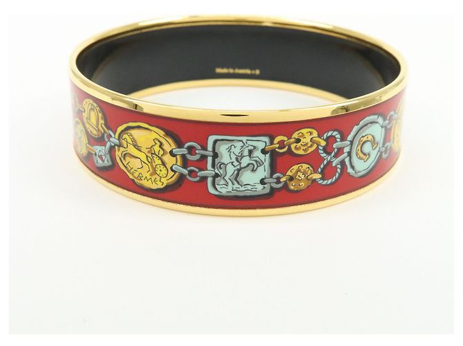 Hermès Bracciale HERMES Email GM Bangle Placcato Oro Rosso - vista 2