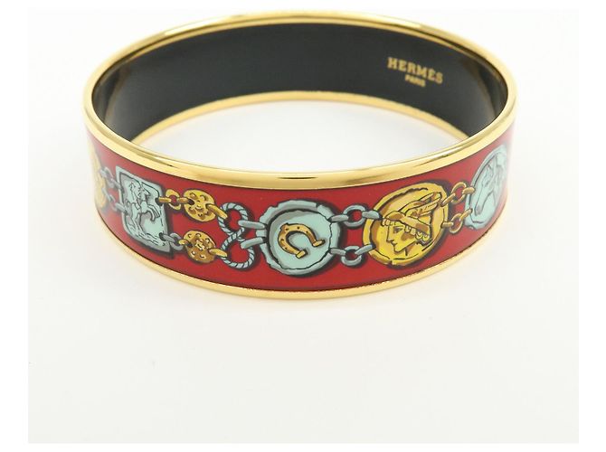 Hermès Bracciale HERMES Email GM Bangle Placcato Oro Rosso - vista 3