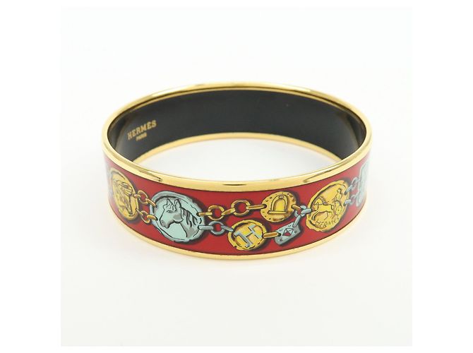 Hermès Bracciale HERMES Email GM Bangle Placcato Oro Rosso - vista 4