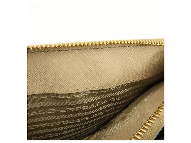 Borsa 2Way PRADA Galleria in pelle Saffiano con logo Triangle Beige 1BA274 - vista 22