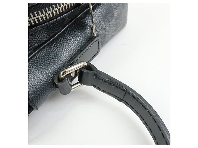 Louis Vuitton Damier Graphite Rem Shoulder Bag Black N41446 - vista 10