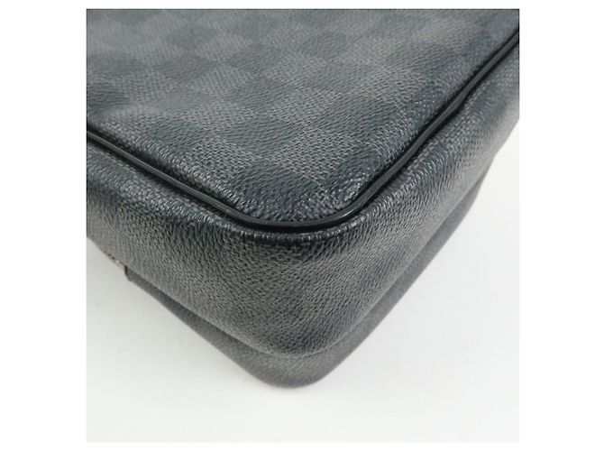 Louis Vuitton Damier Graphite Rem Shoulder Bag Black N41446 - vista 13