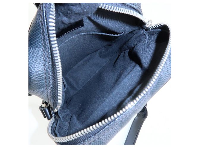 Louis Vuitton Damier Graphite Rem Shoulder Bag Black N41446 - vista 21